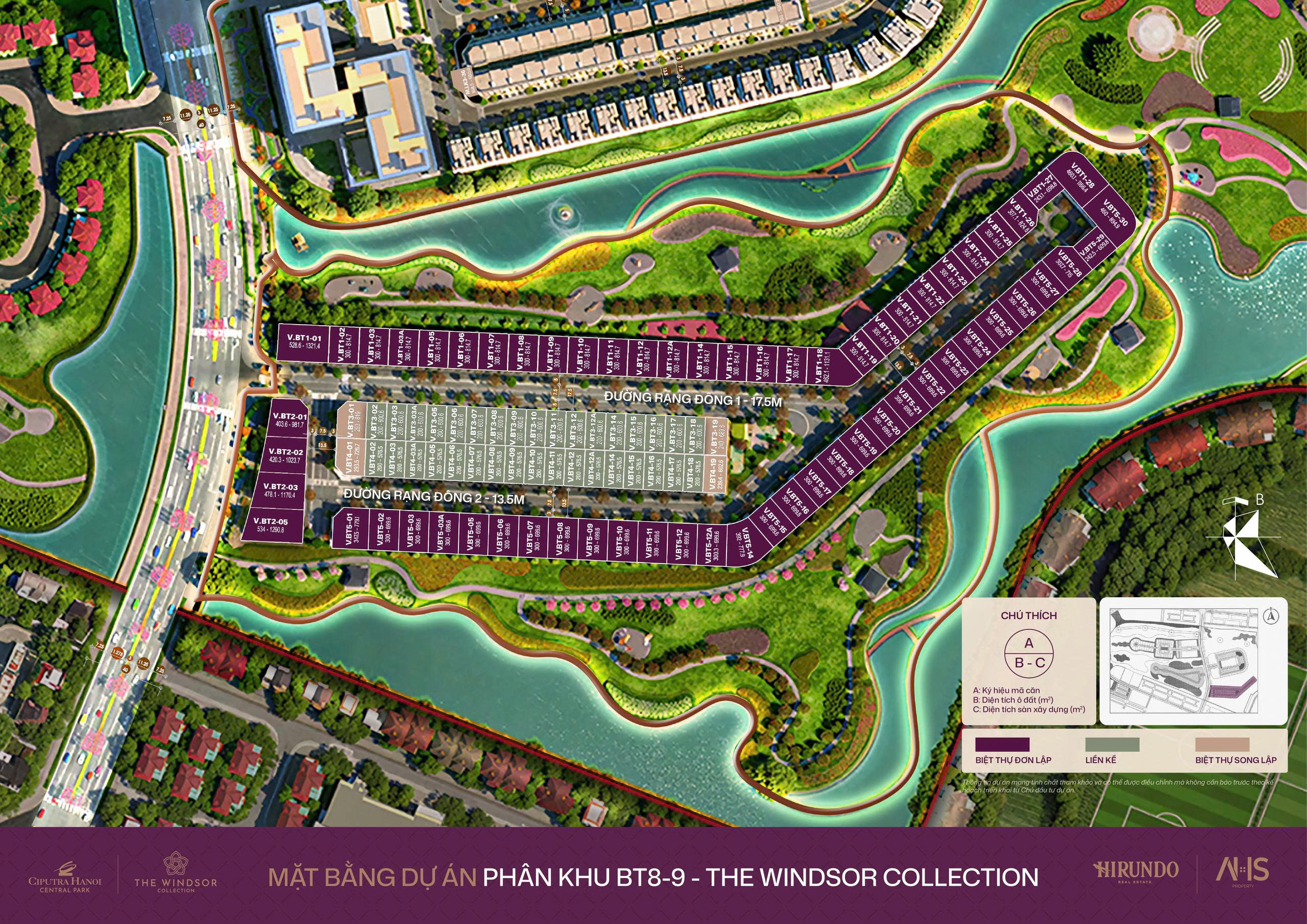 mat bang phan khu BT8-9 the windsor collection
