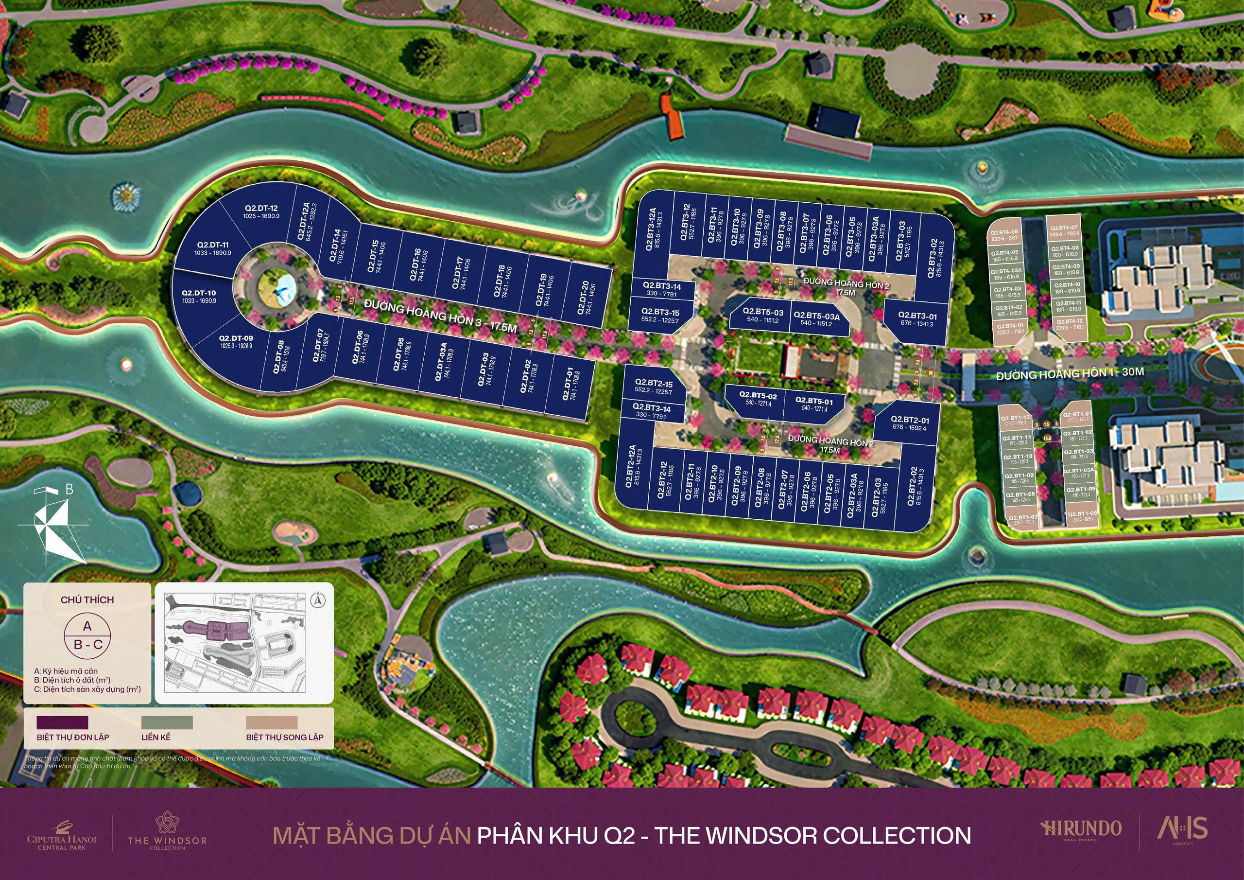 mat bang phan khu Q2 the windsor collection
